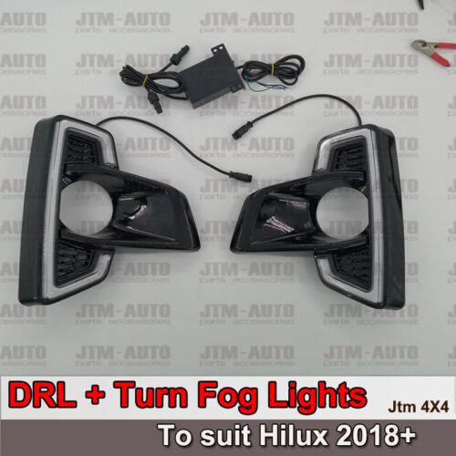 Daytime Running Lights DRL with Turn Indicator to suit Toyota Hilux 2018+