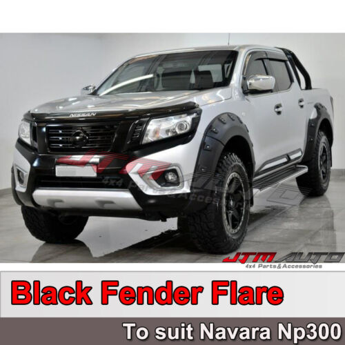 Wrinkle Black for Nissan Navara NP300 Fender Flares Wheel Arch Pocket 2014-2020
