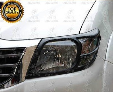 MATT Black Head Light Cover Protector to suit Toyota Hilux 2011 2012 2013 2014