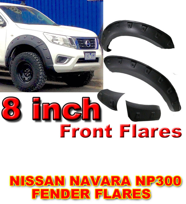 Front Wheel Fender Flares Wheel Arch to suit Nissan Navara NP300 2014-2020