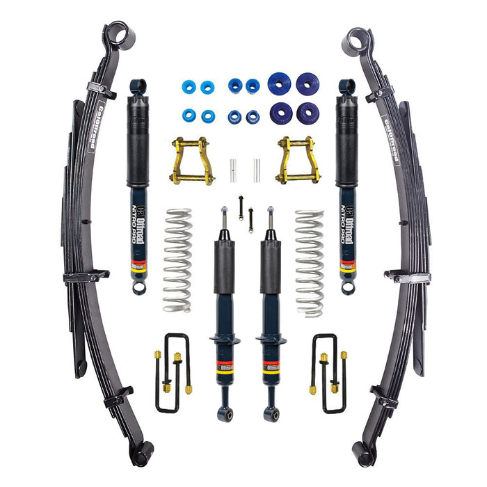 CalOffroad Nitro Pro Series 4x4 Lift Kit Tour Pack, 2 INCH Lift Fits Isuzu Dmax Mid 2020 on, Mazda BT50 Gen 3 09/2020 on