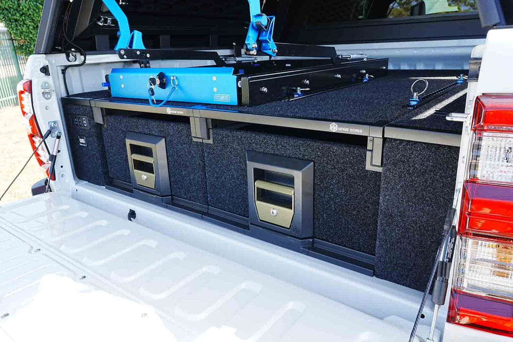 Drawer system with floor-kit to suit Holden Colorado 2012-2020