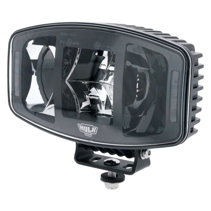 HULK 4X4 9.7" Slimline Rectangle LED Driving Light w/ Front Indicator & Position Lamp