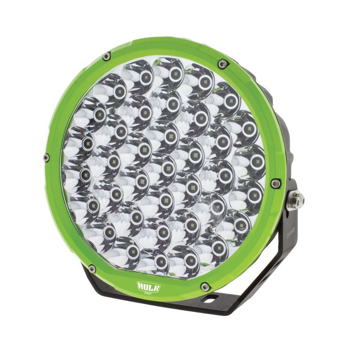 HULK 4X4 9” Round LED Driving Lamp - Green Bezel