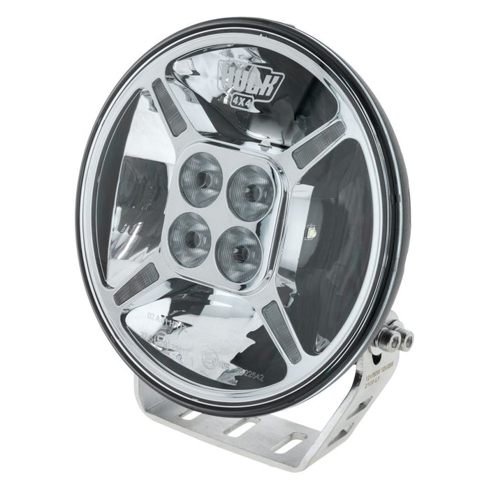 HULK 4X4 HULK 4x4 7" Round LED Driving Light w/ Front Position Lamp (Chrome Fascia)