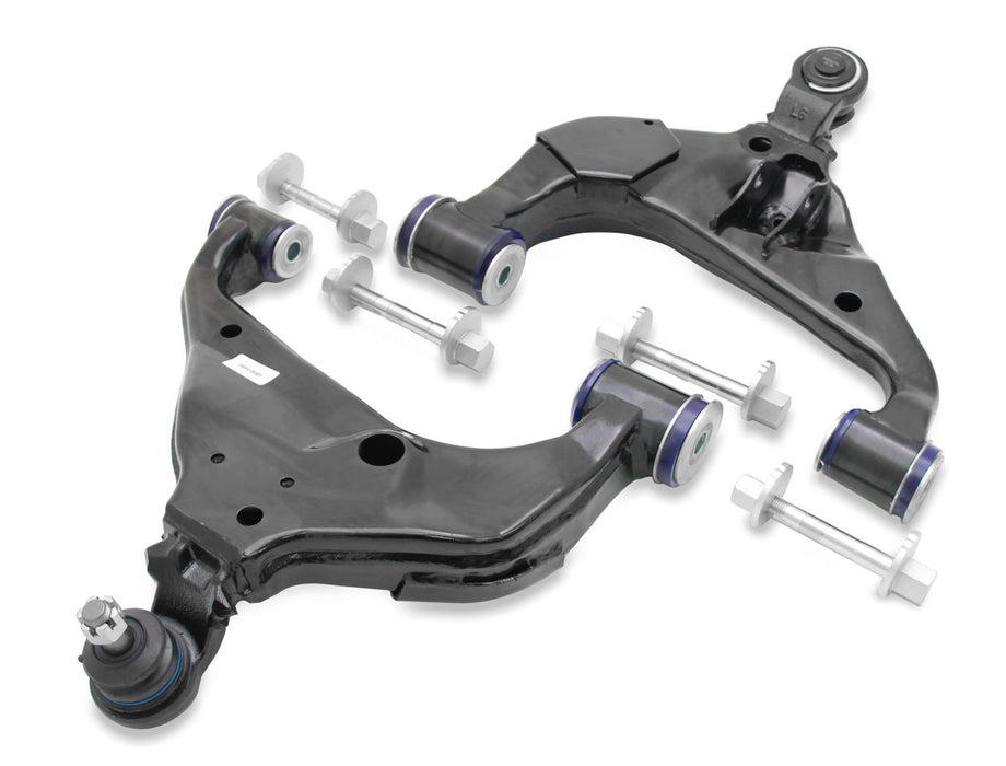 Fulcrum Suspensions Front Lower Adjustable Control Arm Kit including Ball Joints to suit Toyota Fortuner & Hilux