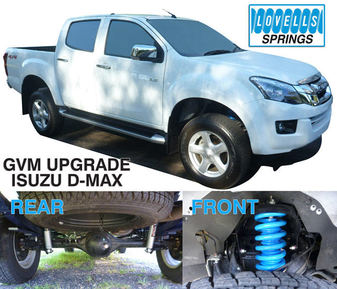 Fulcrum Suspensions 3600kg Lovells GVM Upgrade Kit to suit Isuzu D-Max 2012-2020