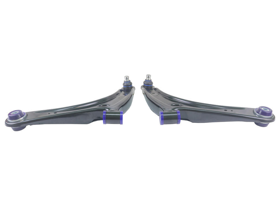 Fulcrum Suspensions Front Lower Performance Control Arm Assembly Kit with extra caster including Ball Joints to suit Mitsubishi Lancer 07-17