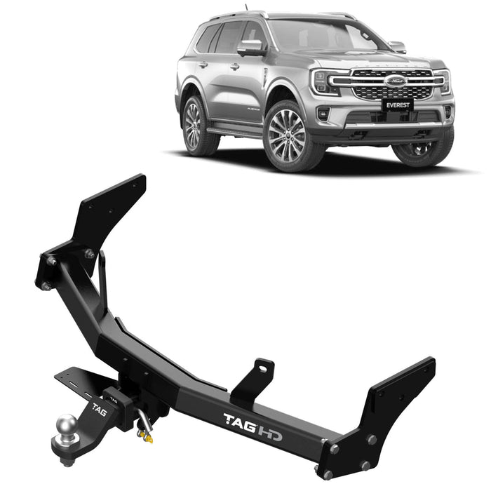 TAG Heavy Duty Towbar & Direct Fit Wiring for Next-Gen Ford Everest (06/2022 - 03/2025)