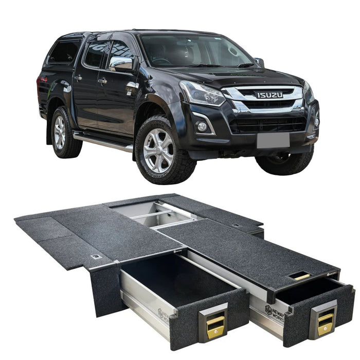 Drawer system with floor-kit to suit ISUZU D-max Dmax 2012-2020