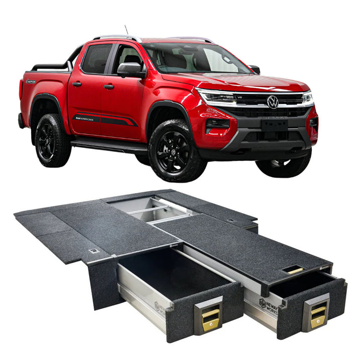 Drawer system with floor-kit to suit VOLKSWAGEN Amarok (2023 – Present)