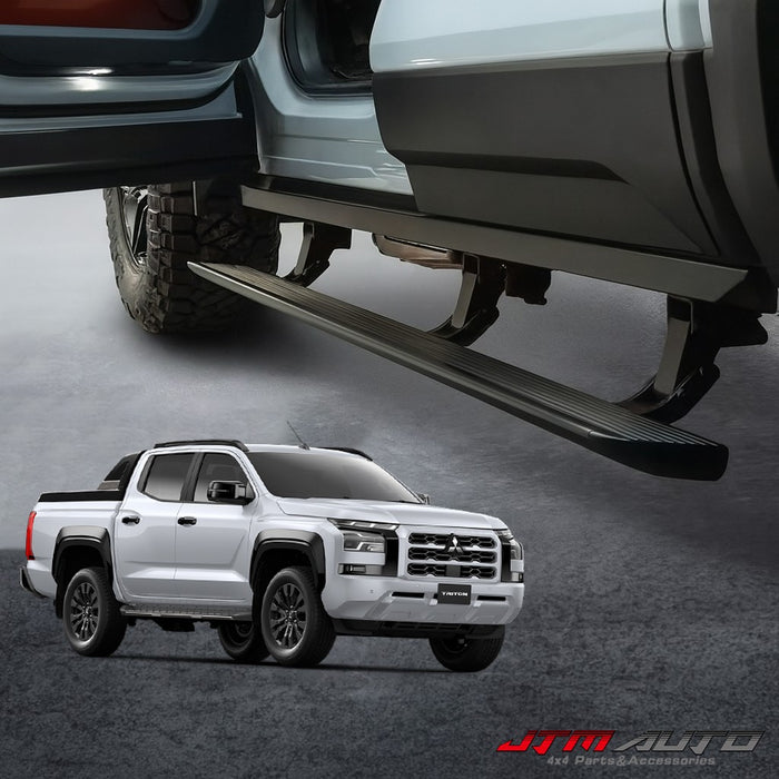 Electric Retractable Heavy Duty Side Steps To Suits Mitsubishi Triton MV 2024+