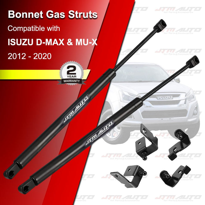 JTM Bonnet Strut Assist Kit to suit Isuzu D-MAX DMAX / MU-X 2012-2020