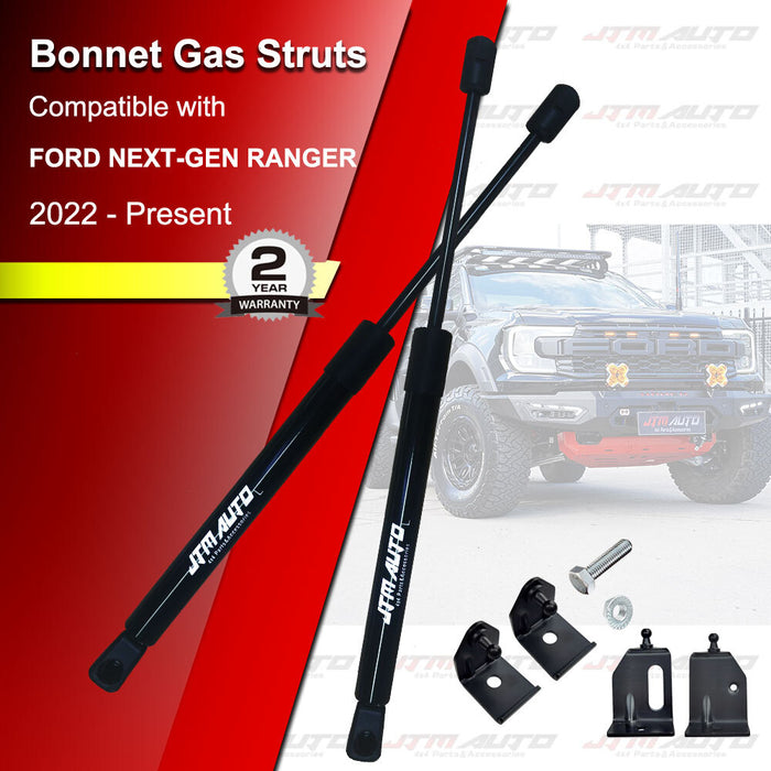 JTM Bonnet Strut Kit to suit Ford Ranger Next-Gen (2022 – Current)