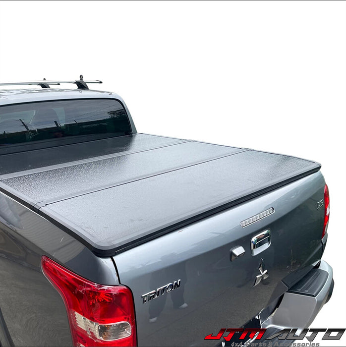 Aluminum Tri-Fold Folding Hard Tonneau Cover to suit Mitsubishi Triton MQ MR