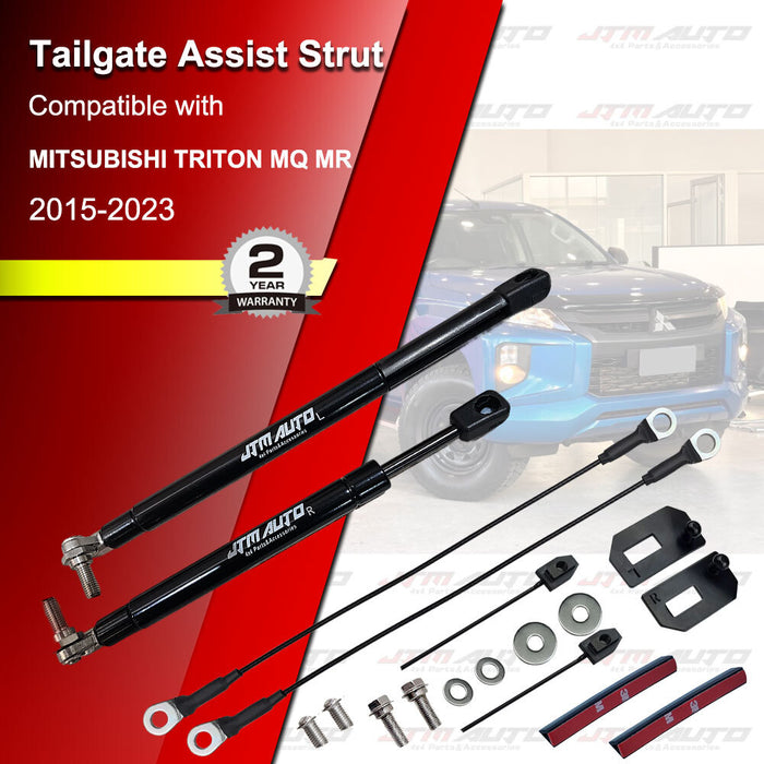 JTM Tailgate Strut Kit for Mitsubishi Triton MR 11/2018–2023 | Easy-Up Soft-Down
