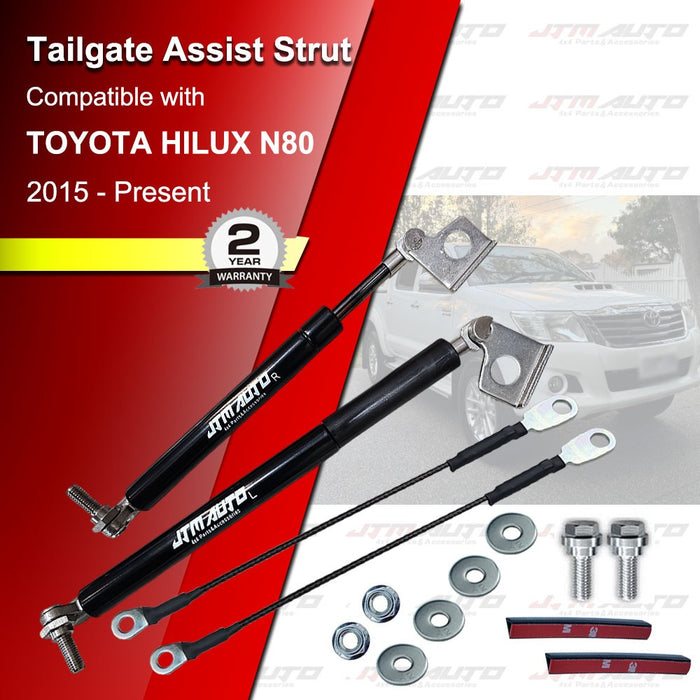 JTM Tailgate Assist Strut Kit to suit Toyota Hilux N80 2015-2020 Soft Up & Down