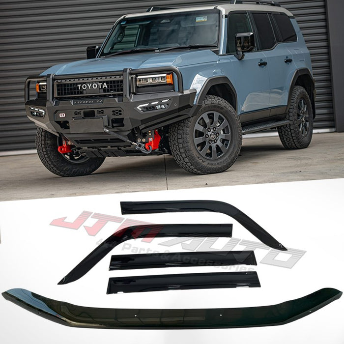 Bonnet Protector Guard + Weather Shield Visor to suit Toyota Prado 250 (2024-ON)