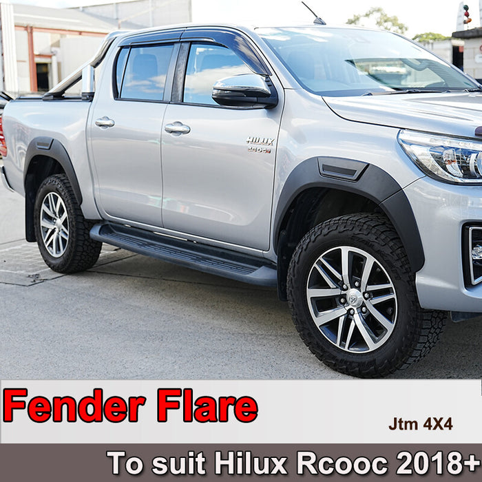 6 inches fender flares wheel arches to suit Toyota Hilux Rocco 2018-2020