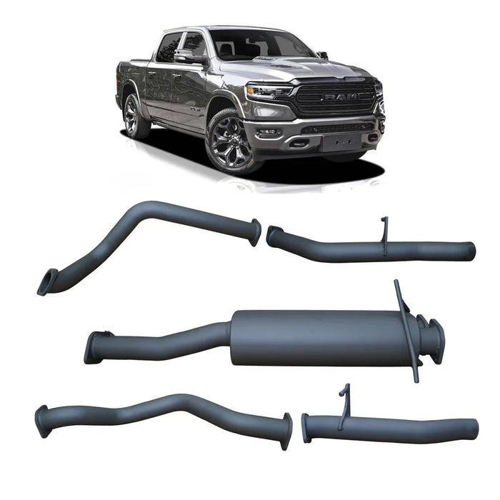 Redback cat-back exhaust and muffler for RAM 1500 DT