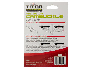 ROLA Cambuckle Tie Down Pair - 3.6m x 25mm