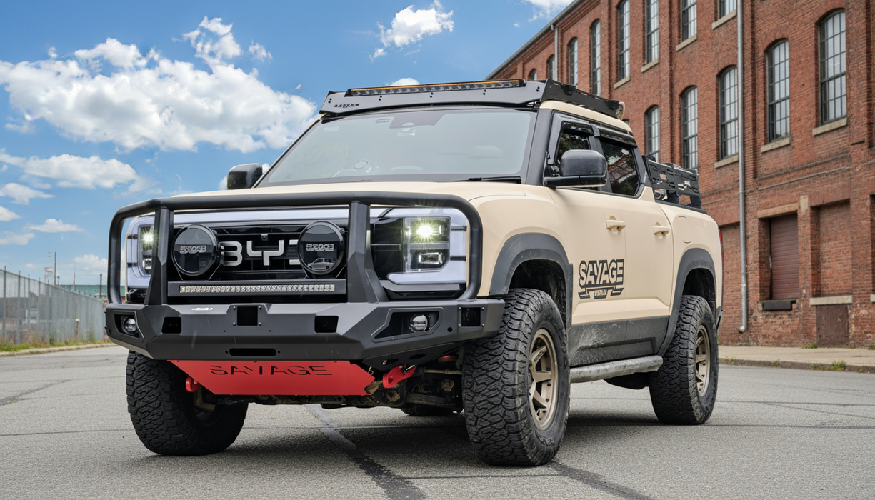 Savage Tech BYD SHARK 6 SAVAGE ATTACK HOOPED BULL BAR