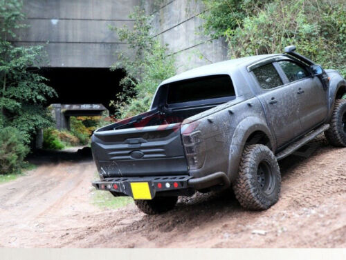 Rear Tail Back Gate Cladding Trim Black Cover to suit Ford Ranger PX 2012-2022