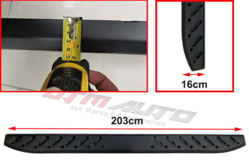 Heavy Duty Shark Bar Black Off road Side Steps to suit Isuzu D-max Dmax 2020+