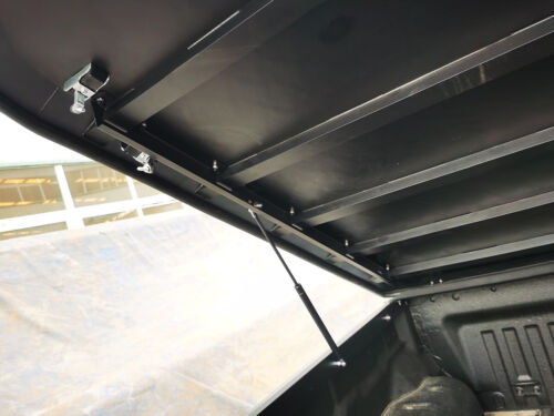 Black Aluminium Hard Lid Tonneau Cover Strut Lift to suit Nissan Navara Np300