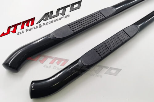 Running Boards Side Steps 3" Black Steel to suit Isuzu Dmax D-max 2020+ MY21