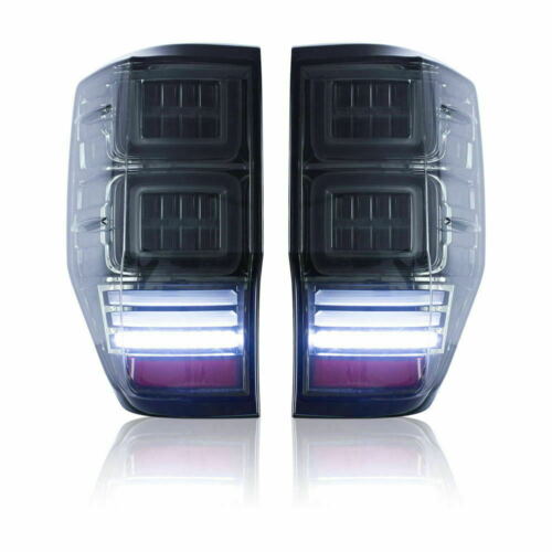 Smoked Full Sequential Led Tail Lights to suit Ford Ranger PX PX2 PX3 2012-2022