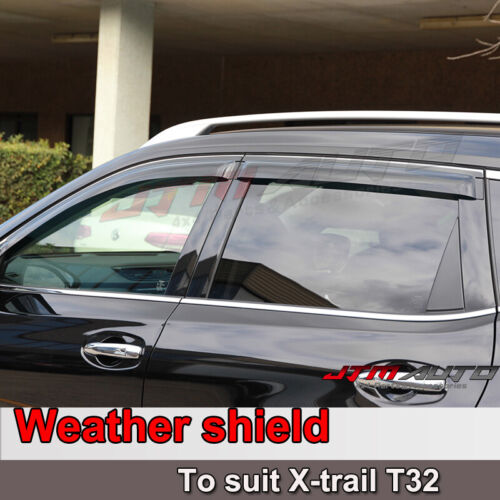 To suit Nissan Xtrail X-trail T32 weather shield Window Visors 2014-2022