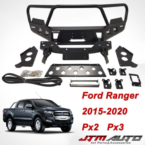 Rugged Bull Bar Bumper Replacement to suit Ford Ranger PX2 PX3 2016-2022