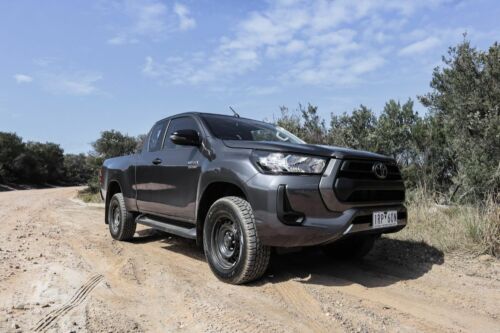 Black Head Light Cover Trim to suit Toyota Hilux SR 2020 My21+