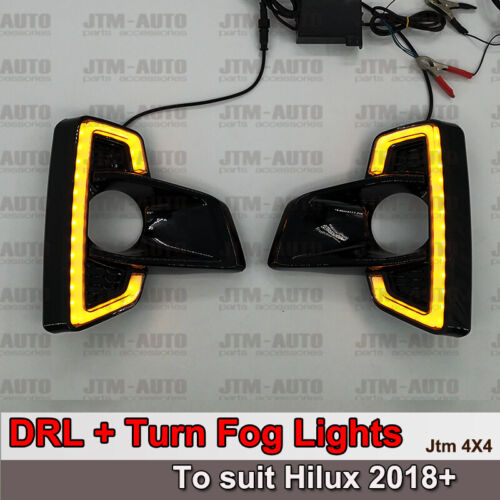Daytime Running Lights DRL with Turn Indicator to suit Toyota Hilux 2018+
