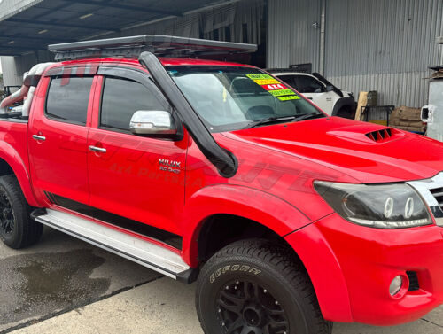 Satin Black Stainless Steel Snorkel Kit to suit Toyota Hilux N70 2005-2015