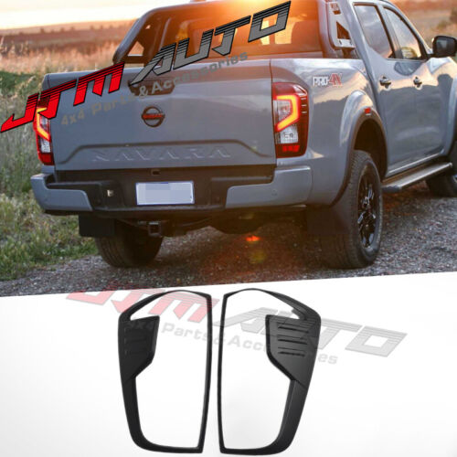 MATT Black Tail Light Cover Trim to suit Nissan Navara NP300 D23 ST STX 2021+