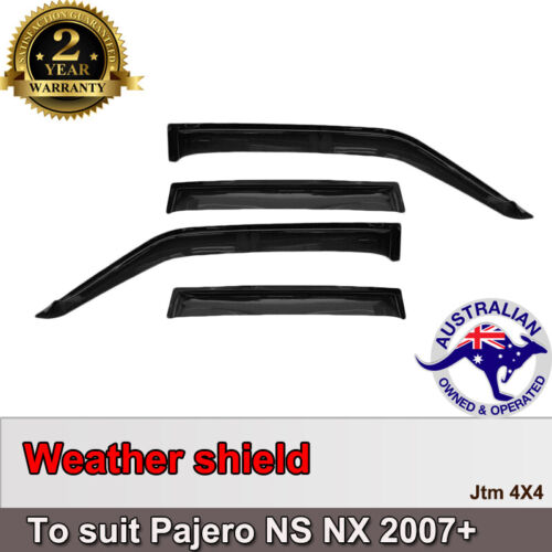 Bonnet Protector + Weather shield To Suit Mitsubishi Pajero NS NX 2007-2021