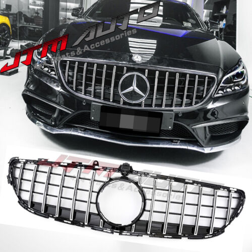 Chrome Black GT Style Grill Grille to suit Mercedes Benz CLS W218 C218 2015-2018