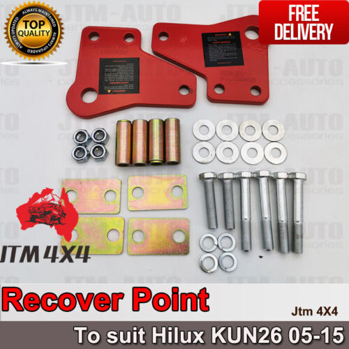 Recovery Tow Point Kit 3250 KG & Hitch to suit Toyota Hilux Kun26 2005-2015