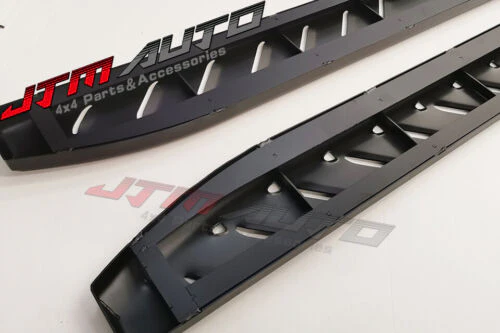 Heavy Duty Shark Bar Black Off road Side Step to suit Toyota Hilux N80 2015-2024