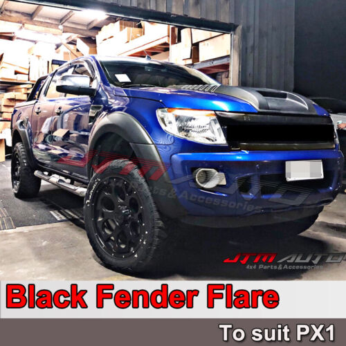 Matt Black OEM Fender Flares Black Guard Trim Fits To Ford Ranger PX1 2012-2015