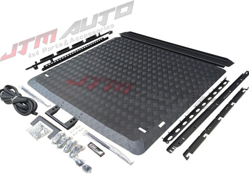 Black Aluminum Hard Lid Tonneau Cover Strut Lift to suit Mitsubishi Triton MQ MR