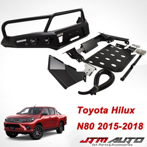 Rugged Bull Bar Bumper Replacement Protection to suit Toyota Hilux N80 2015-2018