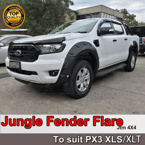 Jungle Black Fender Flares Wheel Arch to suit Ford Ranger PX3 XLS/XLT 2018-2021