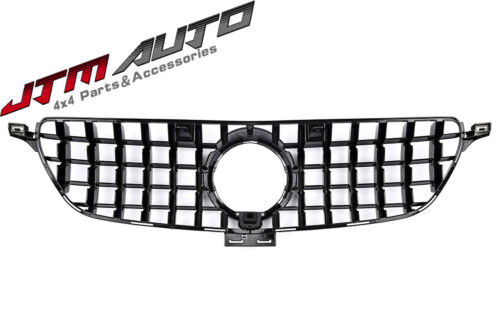 Gloss Black AMG GT Style Front Bumper Grille Grill For Mercedes-Benz GLE W166