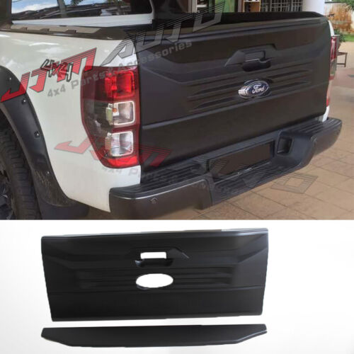 Rear Tail Back Gate Cladding Trim Black Cover to suit Ford Ranger PX 2012-2022