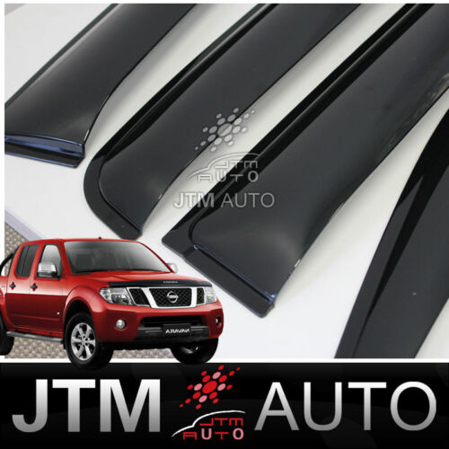 Bonnet Protector + Weathershields to suit Nissan Navara D40 2005-2015 Thai Model