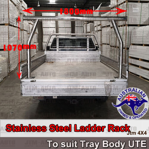 Universal Stainless Steel Ladder Rack Roll Bar For Ute Trays Body H:940mm/1070mm