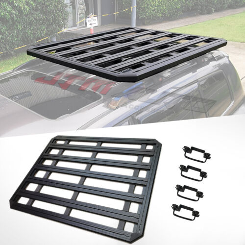 Aluminium Alloy Heavy Duty Roof Rack Flat Platform Carrier Basket with Clamps